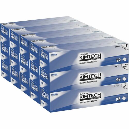 Wipes, Kimtech, White, 92/PK 15/CT