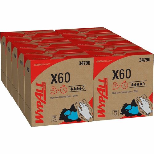 Wipe, WypAll, 9.1 X 16.8 X 60, 118/BX 10/CT