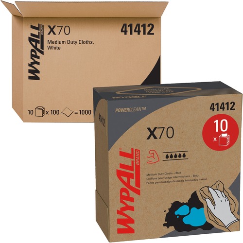 Wipe, WypAll, X70, Blue, 100 Sheets 10/CT