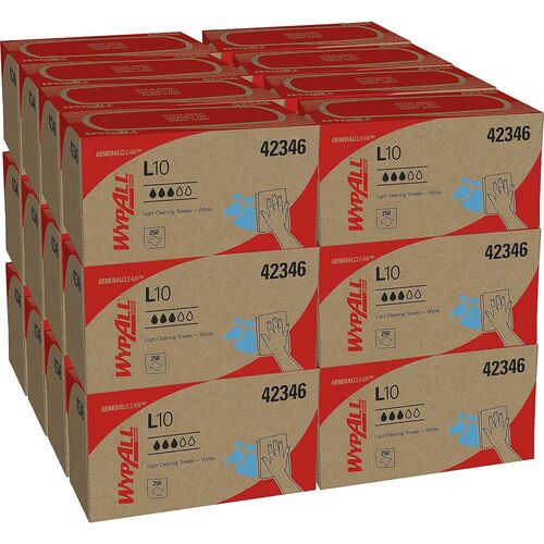 Wipe, WypAll, L10, Lightweight, 250/BX 24/CT