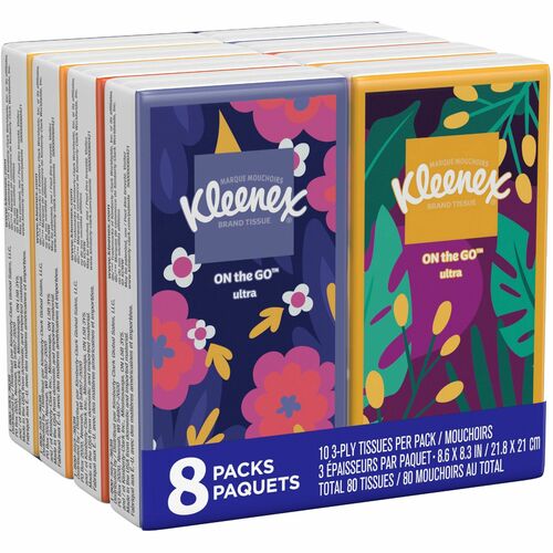 Tissue, Facial, Go Packs, 8/PK 12/CT