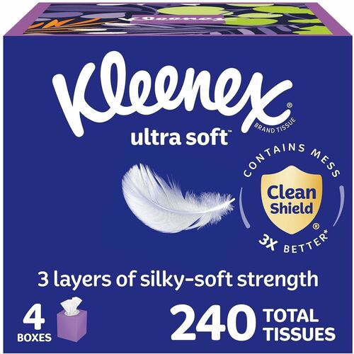Facial Tissue, Ultrasoft, Upright 4/PK