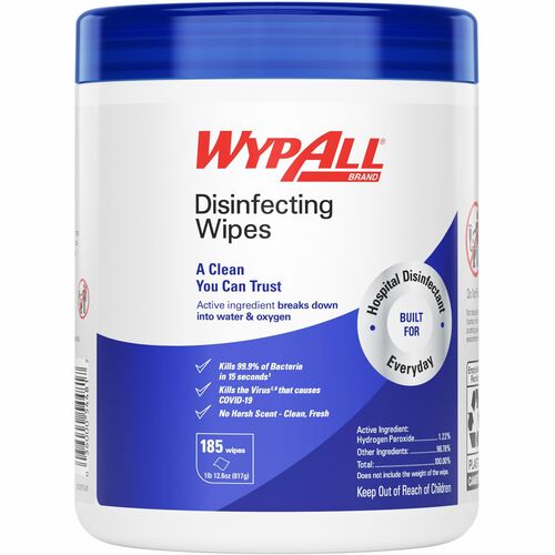 Wipe, Canister, White, Case, 3 3/CT