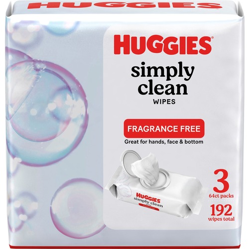 Wipes, Simply Clean, Huggies, 3x64 3/PK