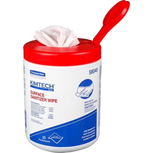 Wipe, Sanitizer, Kimtech, White