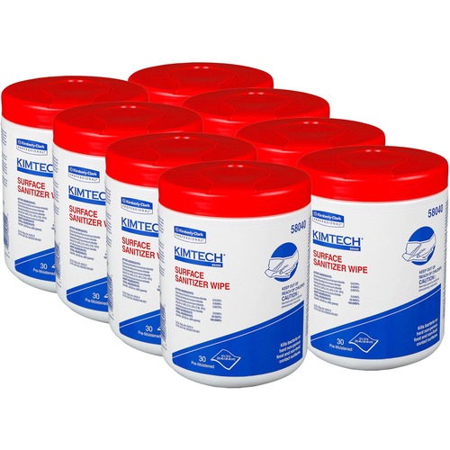 Wipe, Sanitizer, Kimtech, White 8/CT