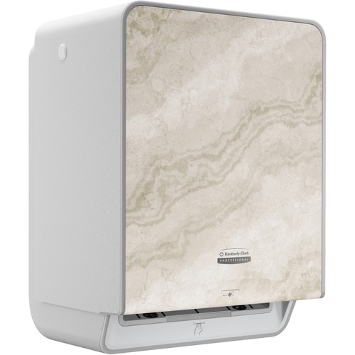Dispenser, Roll Towel, Automatic, White Marble