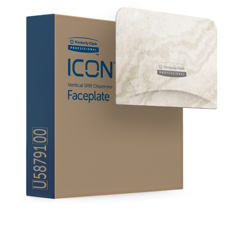 Faceplate, Display, Bottom, 2 Vertical, Marble