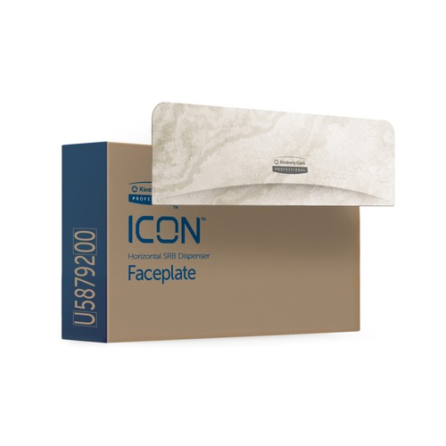 Faceplate, Display, Button, 2 Horizontal, Marble