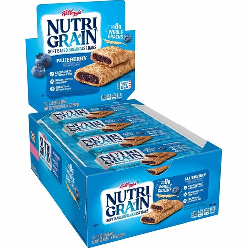 Bar, Cereal, Blueberry, NutriGreen 16/BX