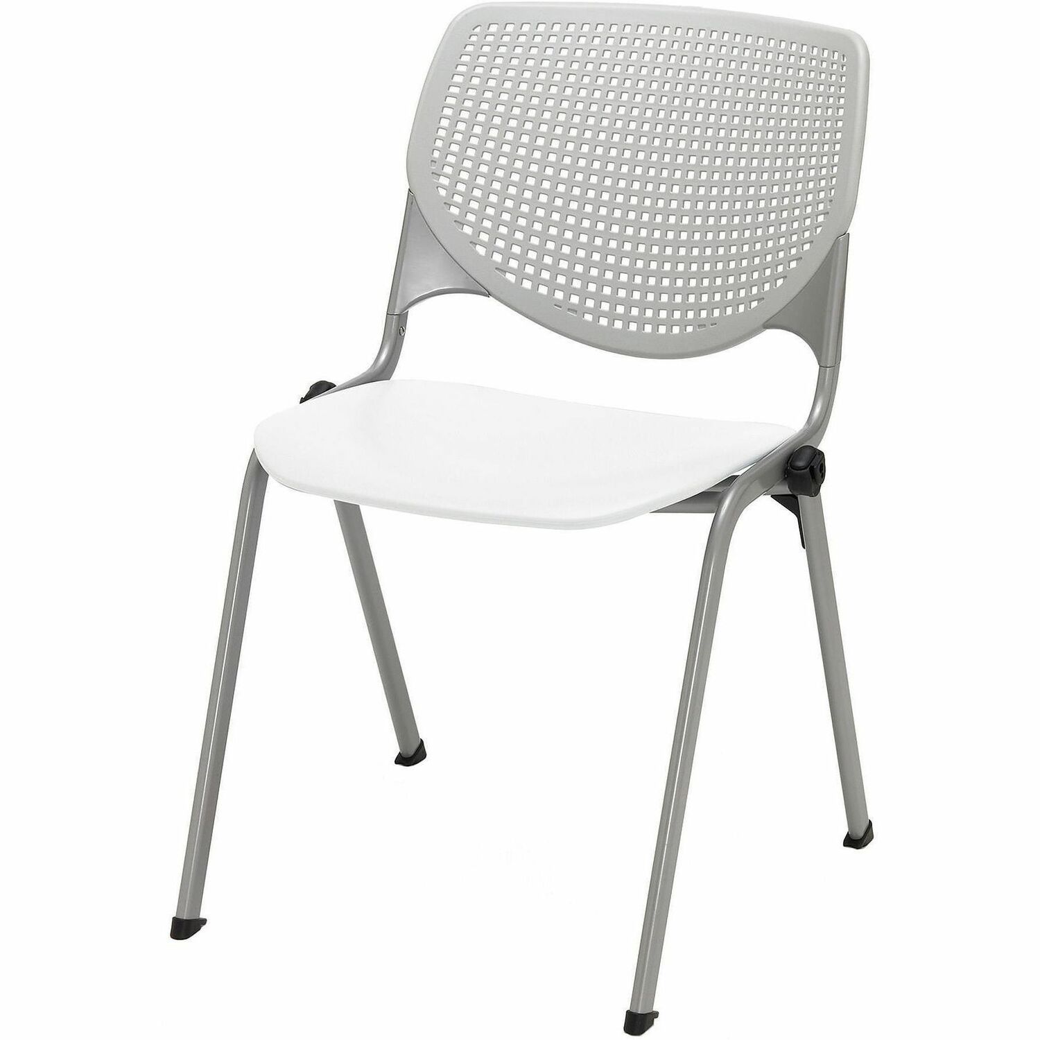 Chair, Kool, Stack, Light Gray, White