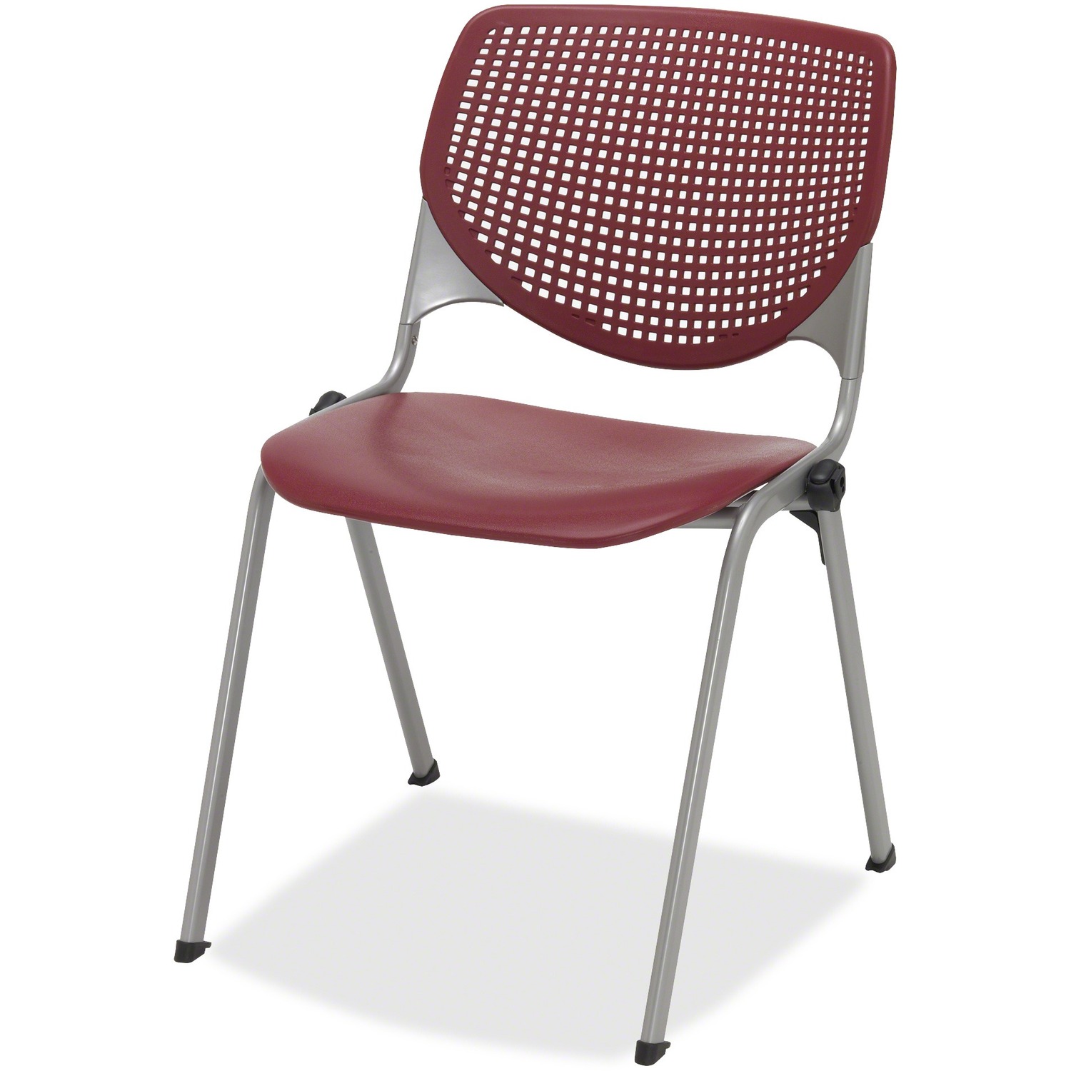 Poly Stack Chair, Burgandy