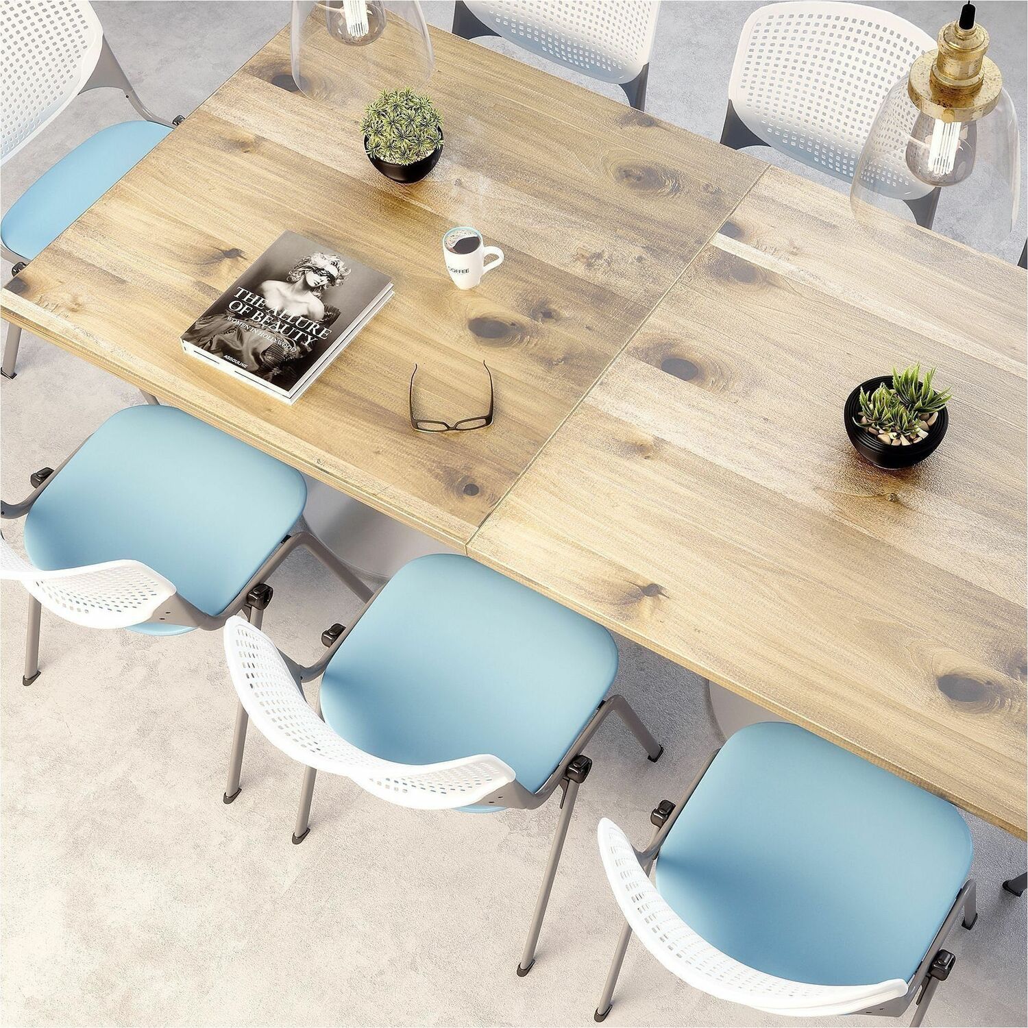 30" Square Wood Table