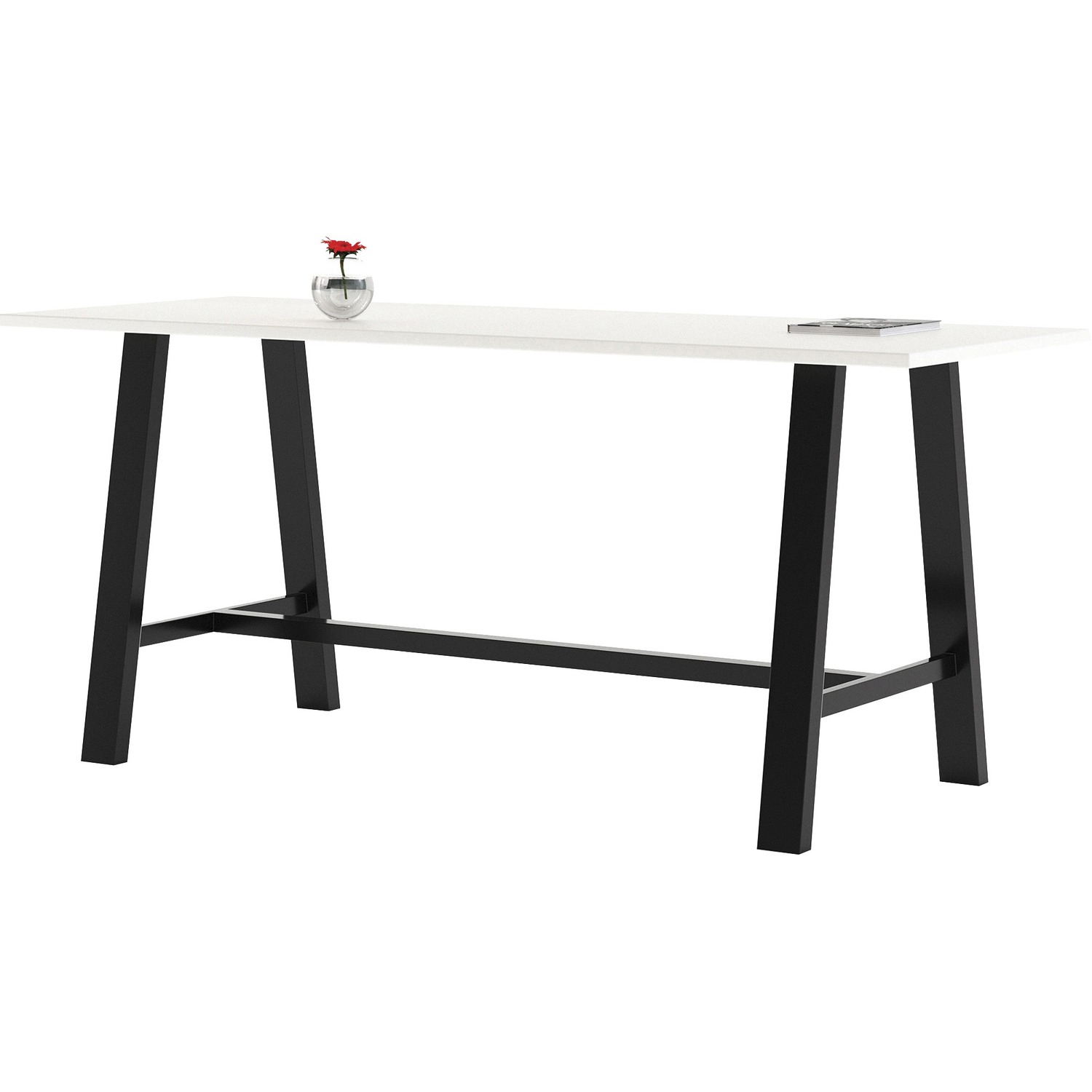 Table, W/HPL Top, 36x84, White