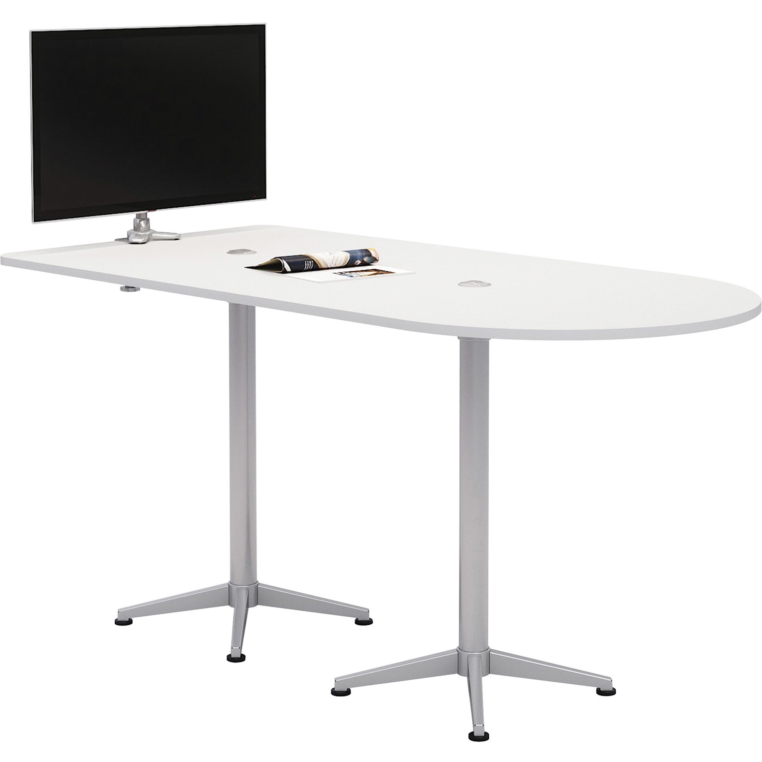 Table, Bar, With Power, 42x84, White