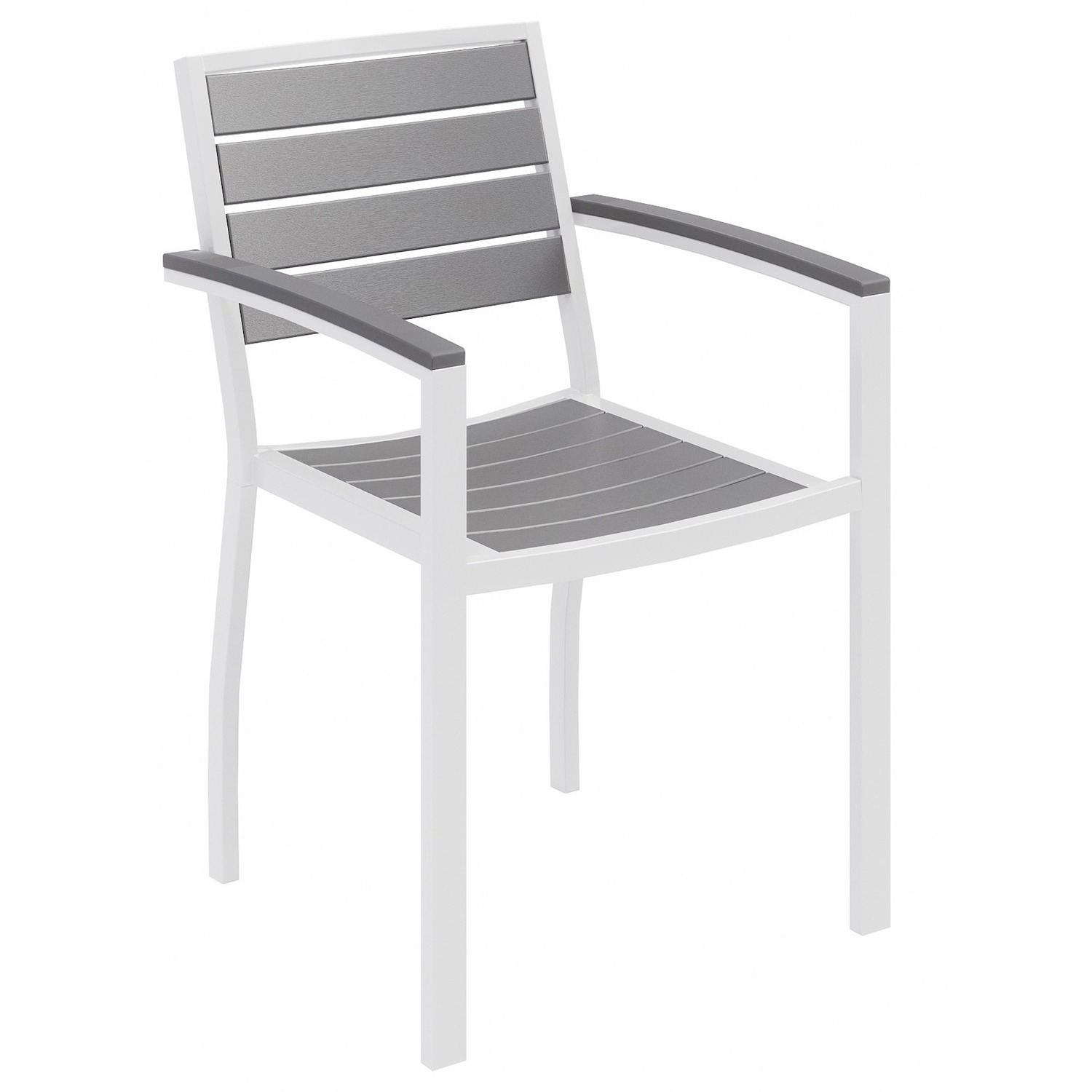 Chair, Outdoor, White, Gray
