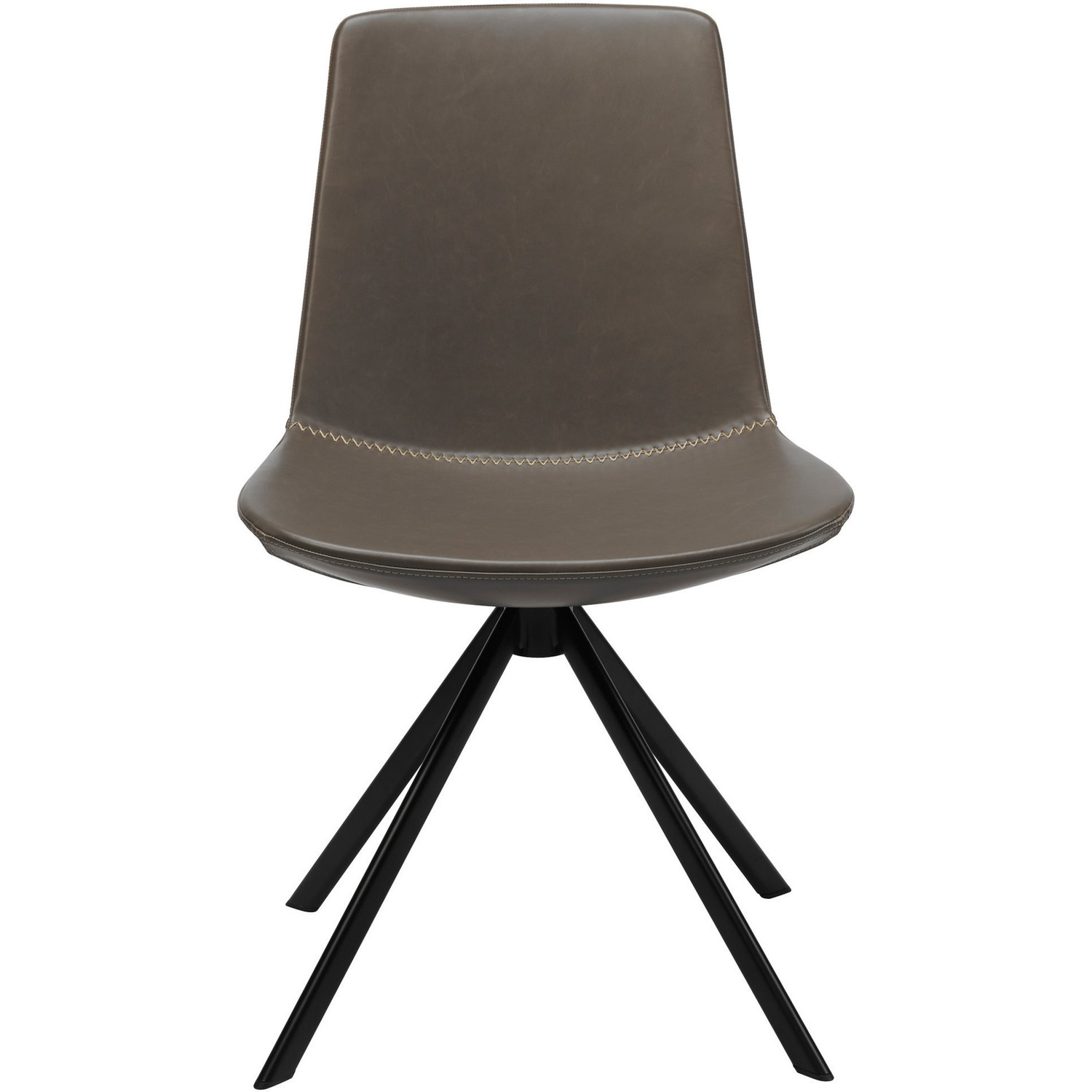Chair, Swivel, Mid Century, Gray