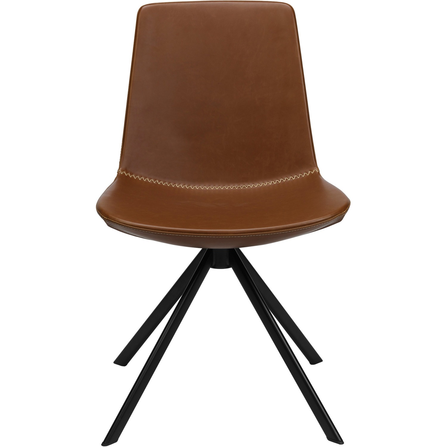 Chair, Swivel, Mid Century, Saddle