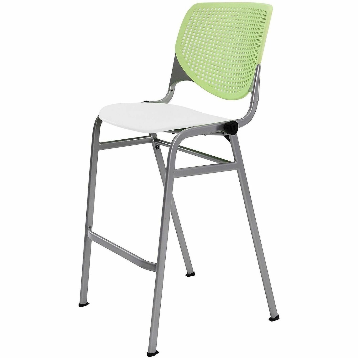 Barstool, Stack, Lime Green, White