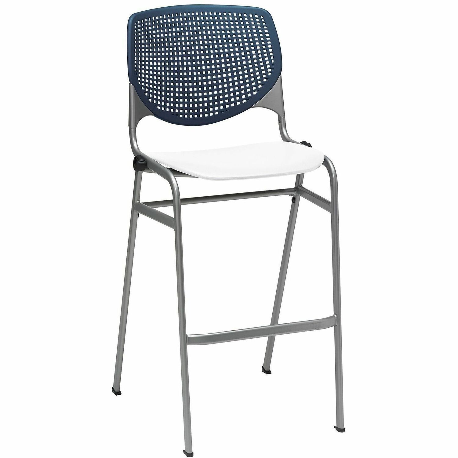 Barstool, Stick, Navy, White