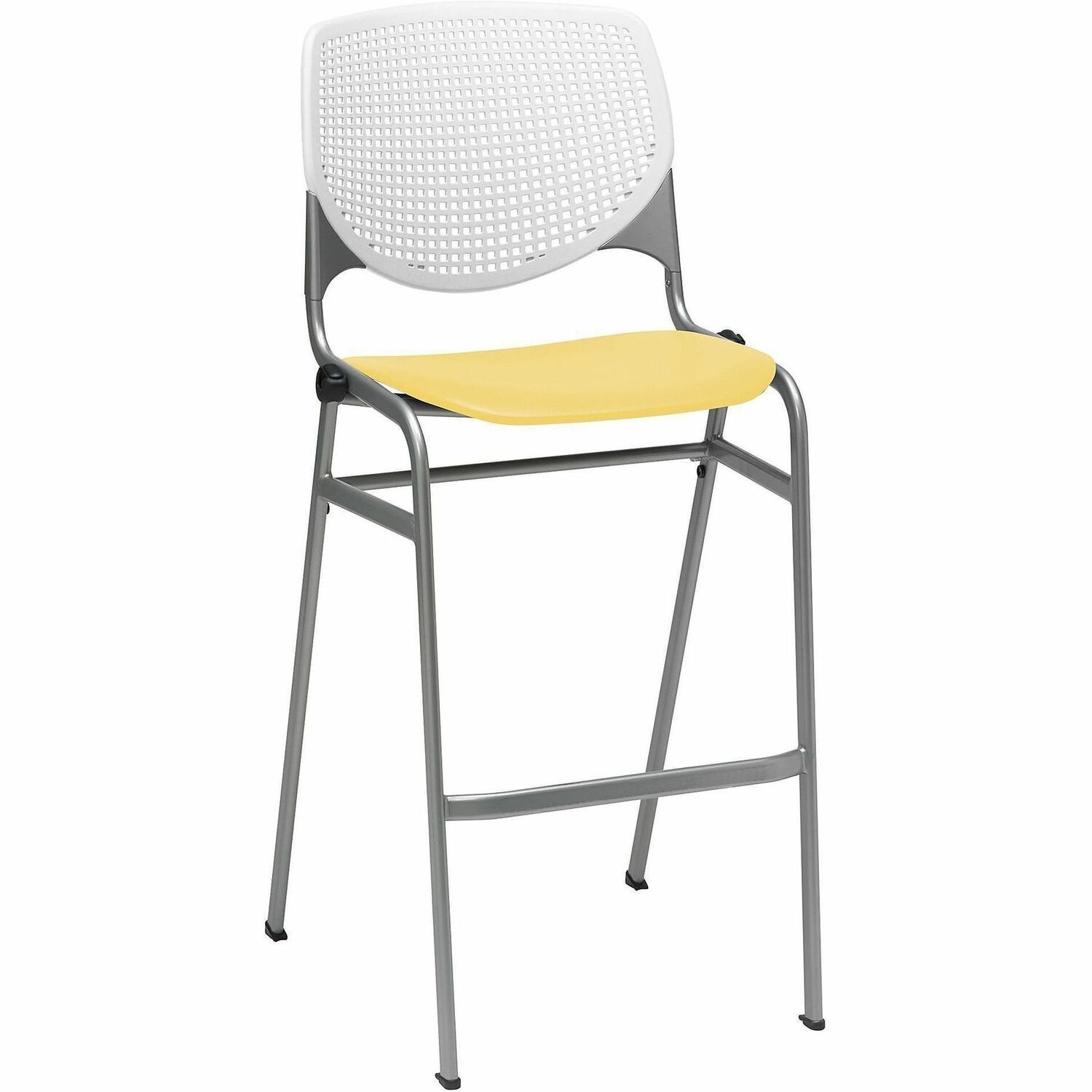 Barstool, Stock, White, Yellow