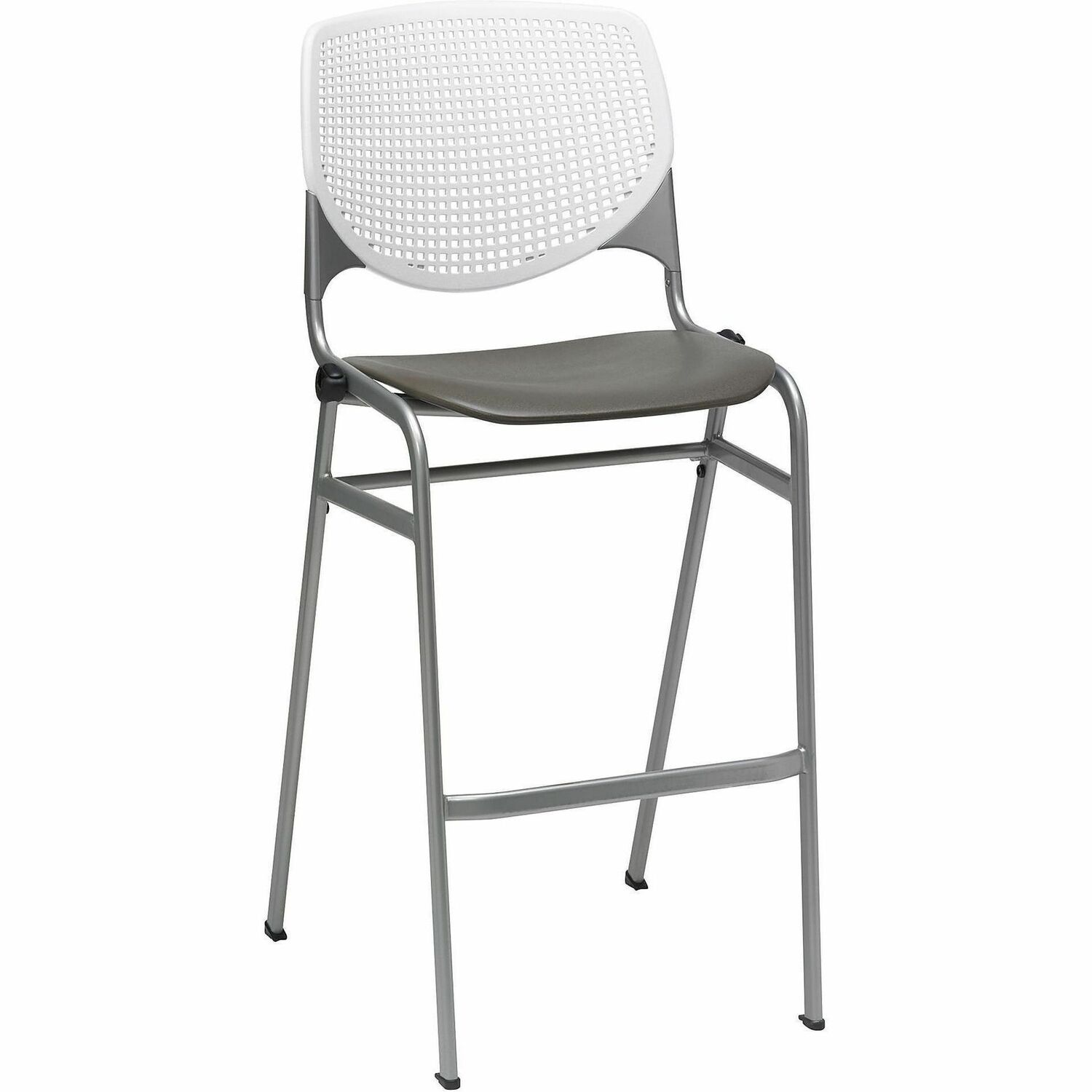 Barstool, Stuck, White, Brownstone