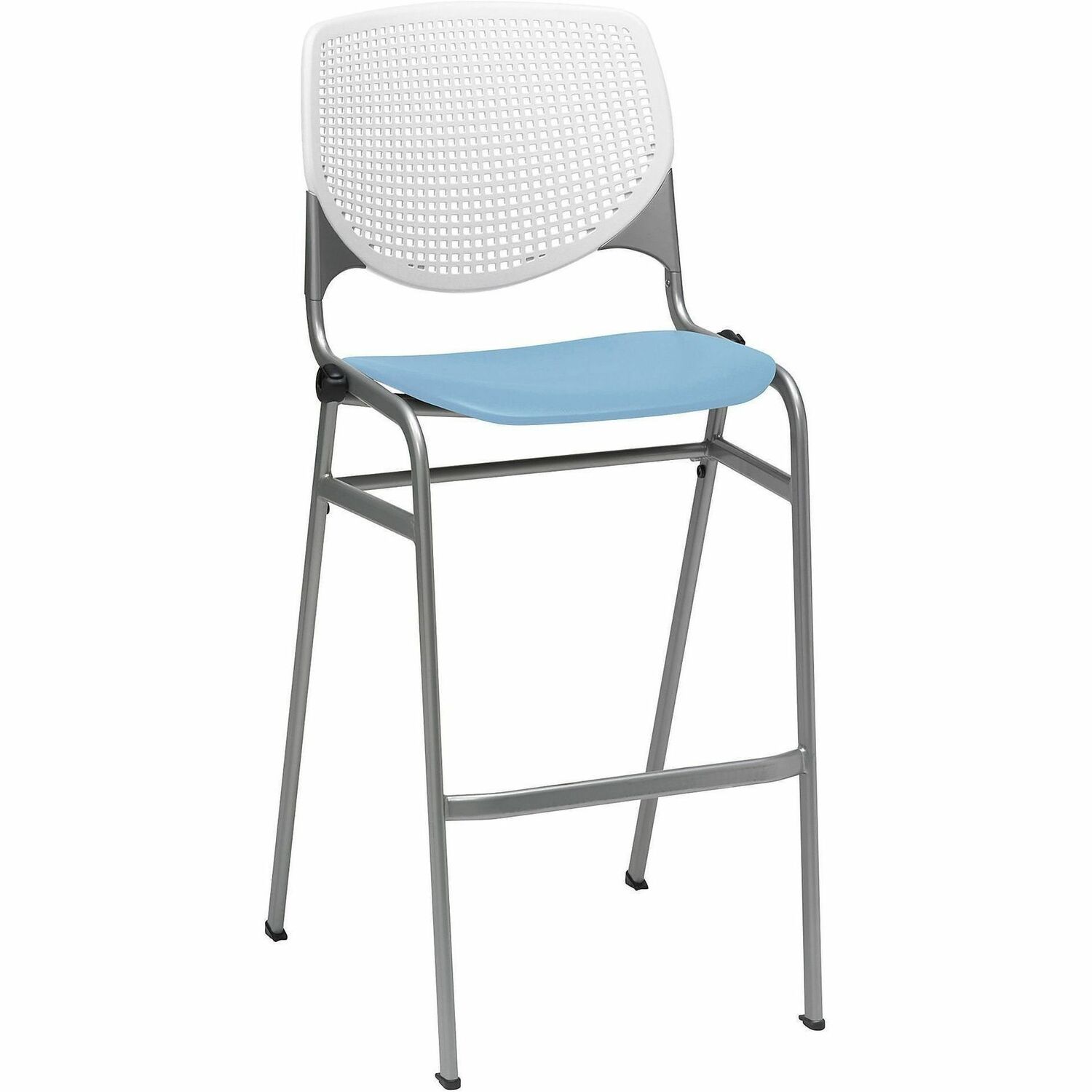 Barstool, Stack, White, Skyblue
