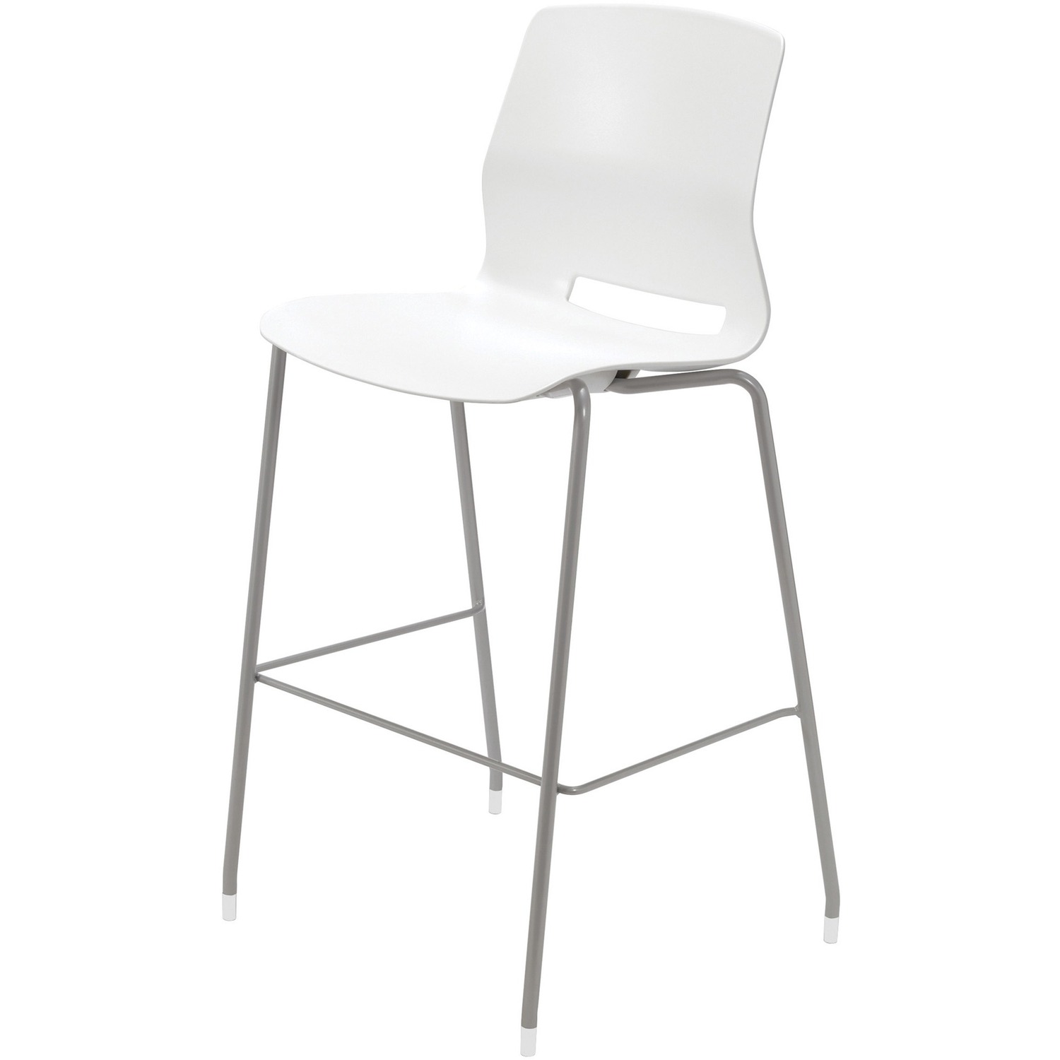 Stool, 30", Poly, White