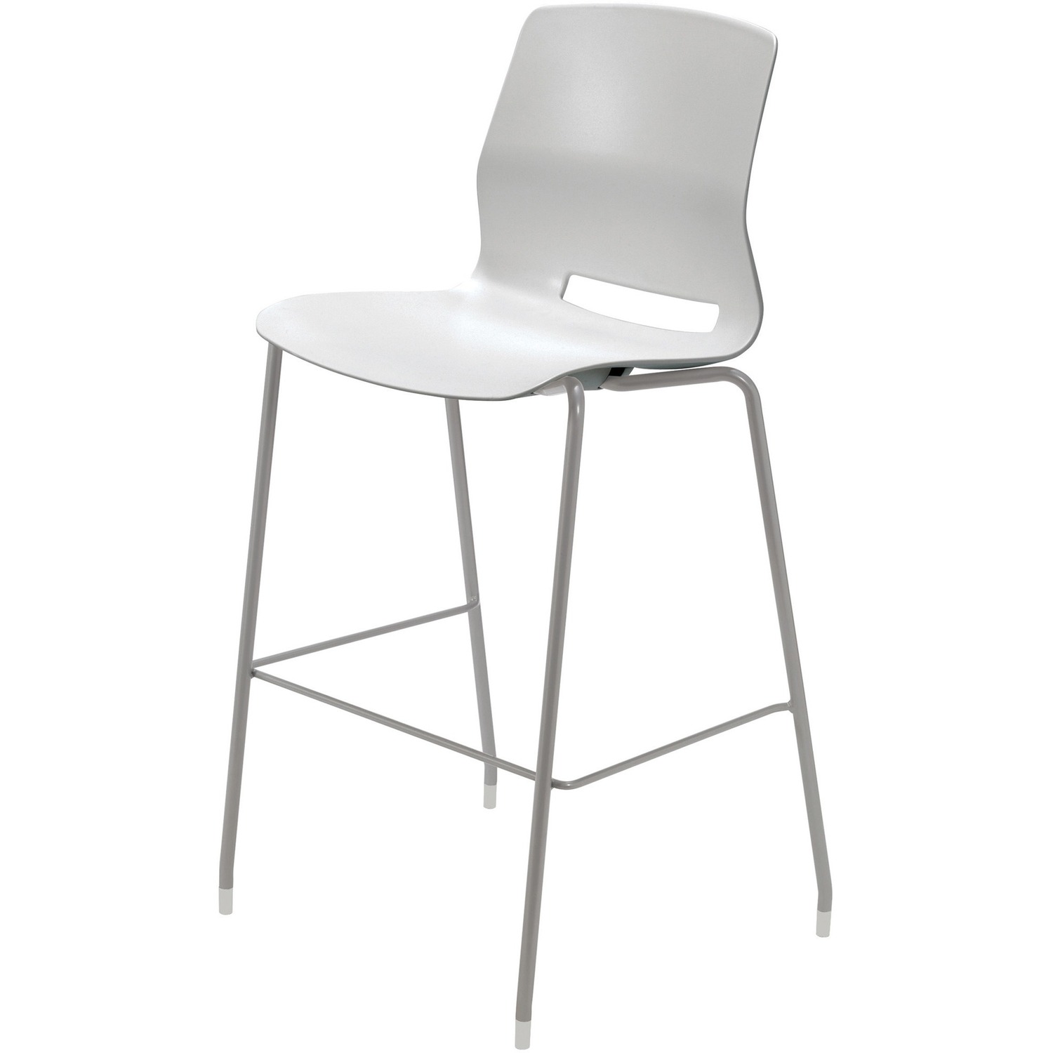 Stool, 30", Poly, Light Gray