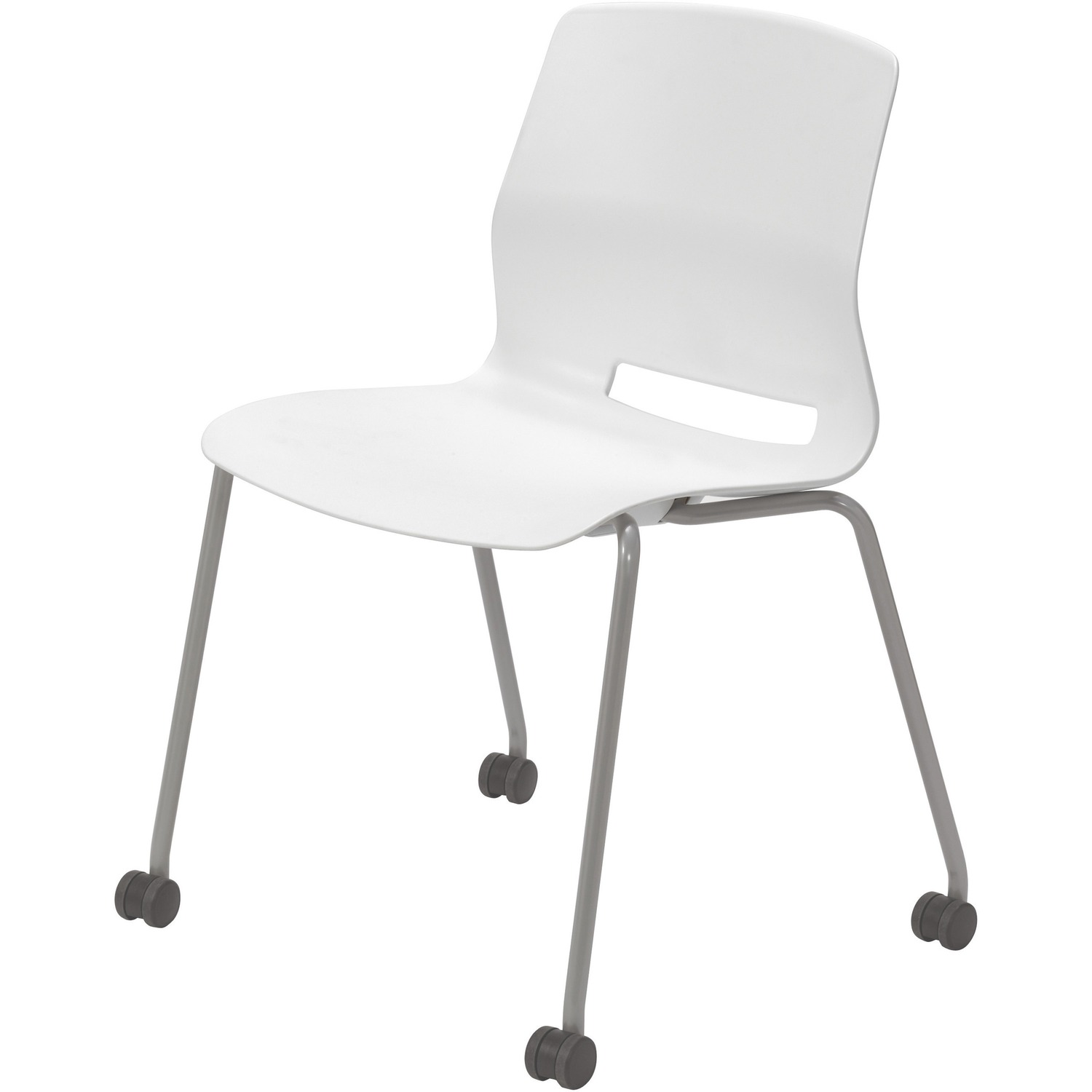 Chair, 4-Leg, No Arm, Caster, We