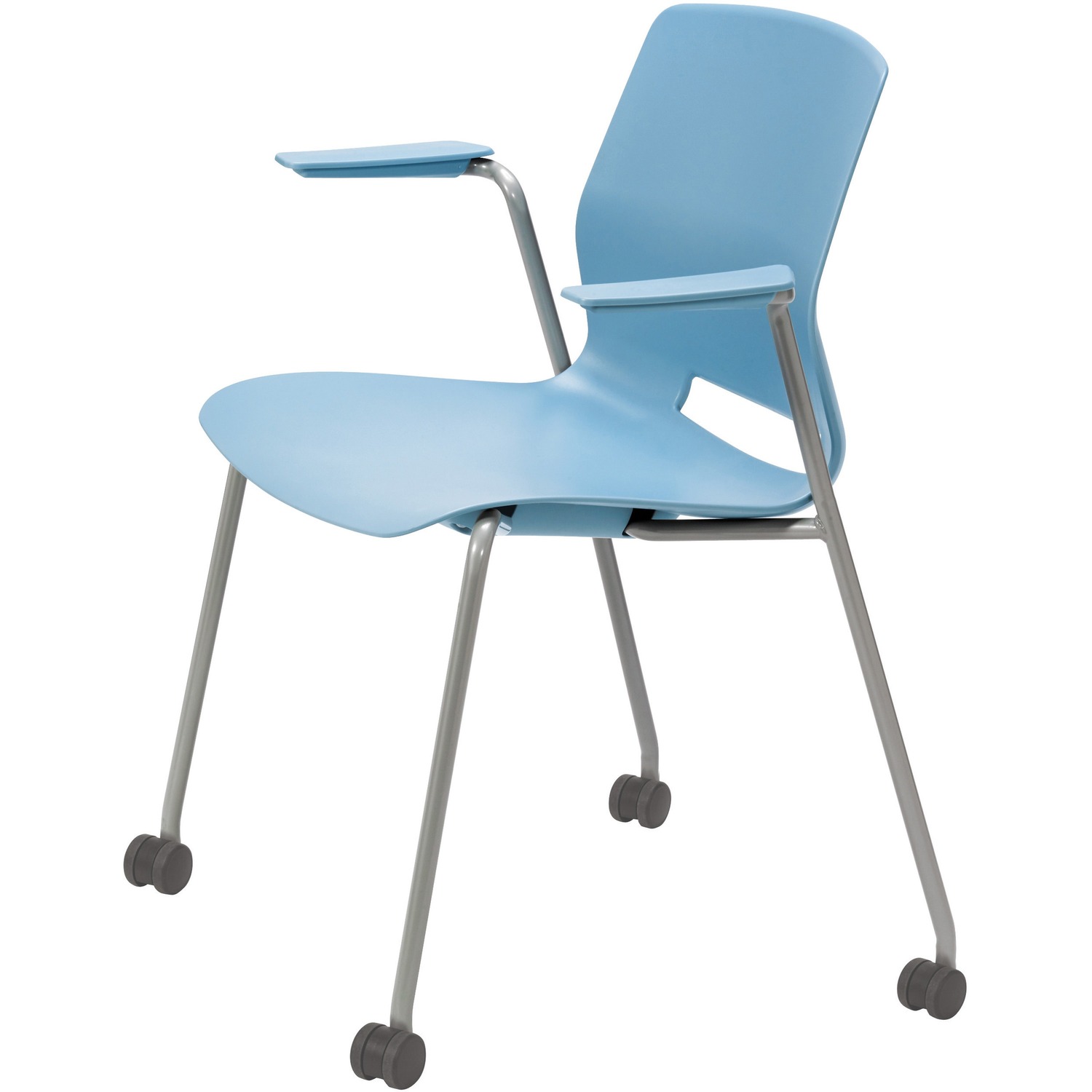Chair, 4-Leg, Arms & Caster, SBE