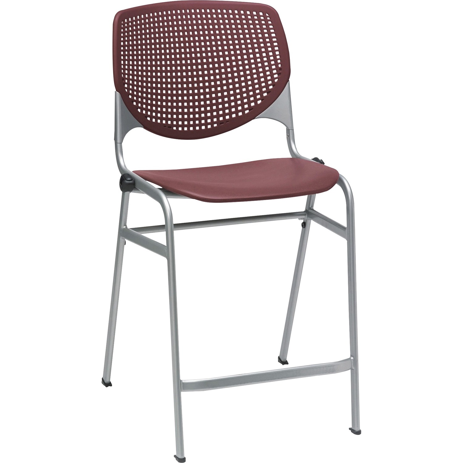 Stool, Counter, Burgundy