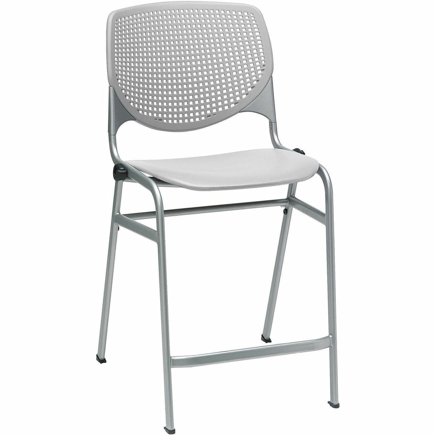 Stool, Counter, Light Gray