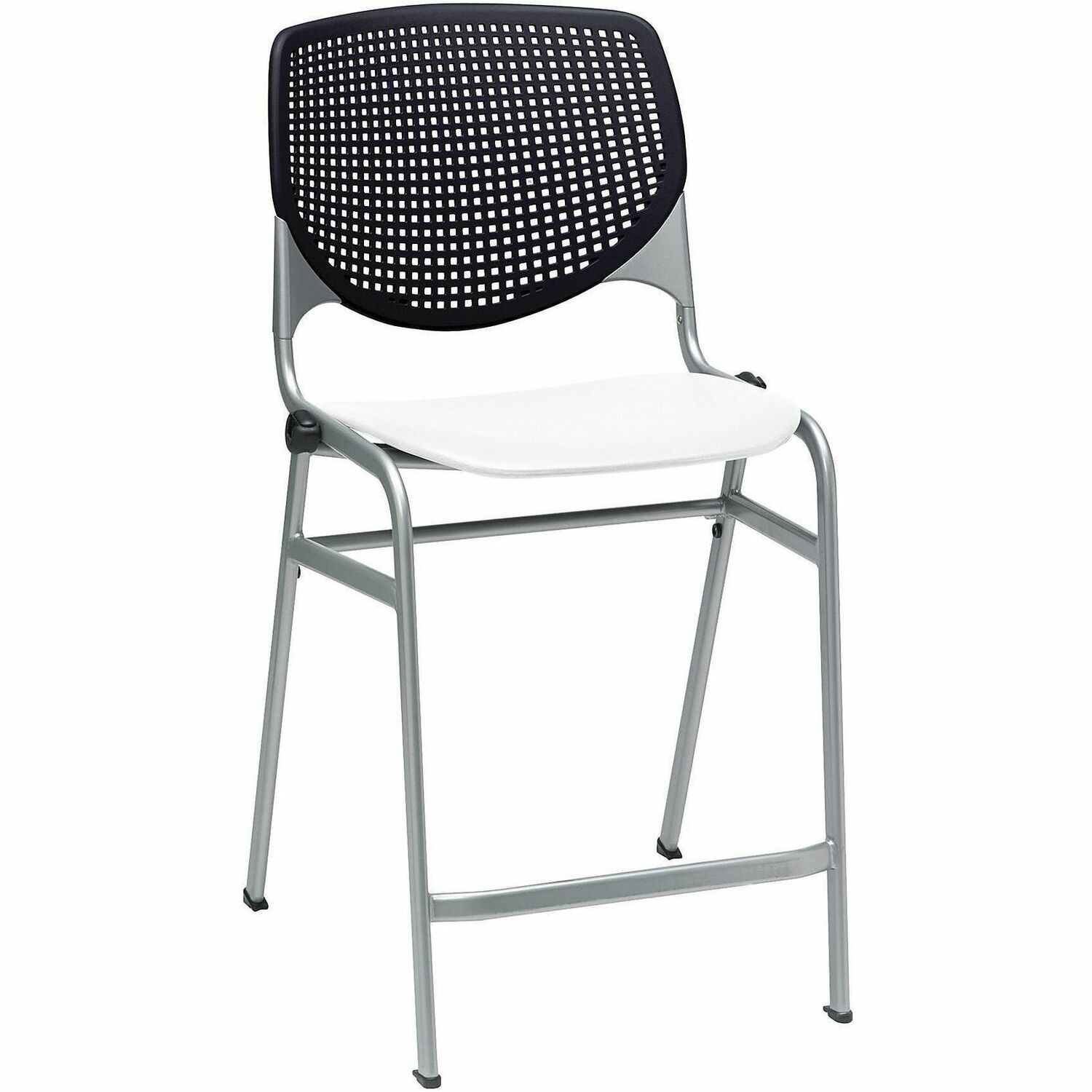 Stool, Counter, Black, White