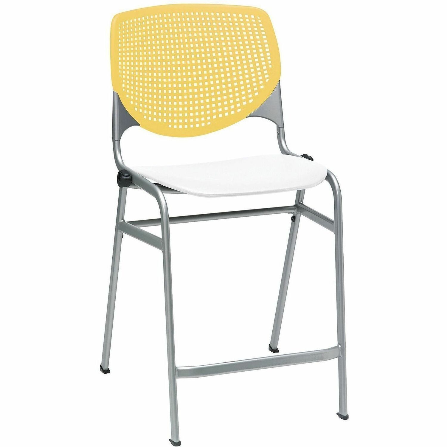 Stool, Counter, Yellow, White