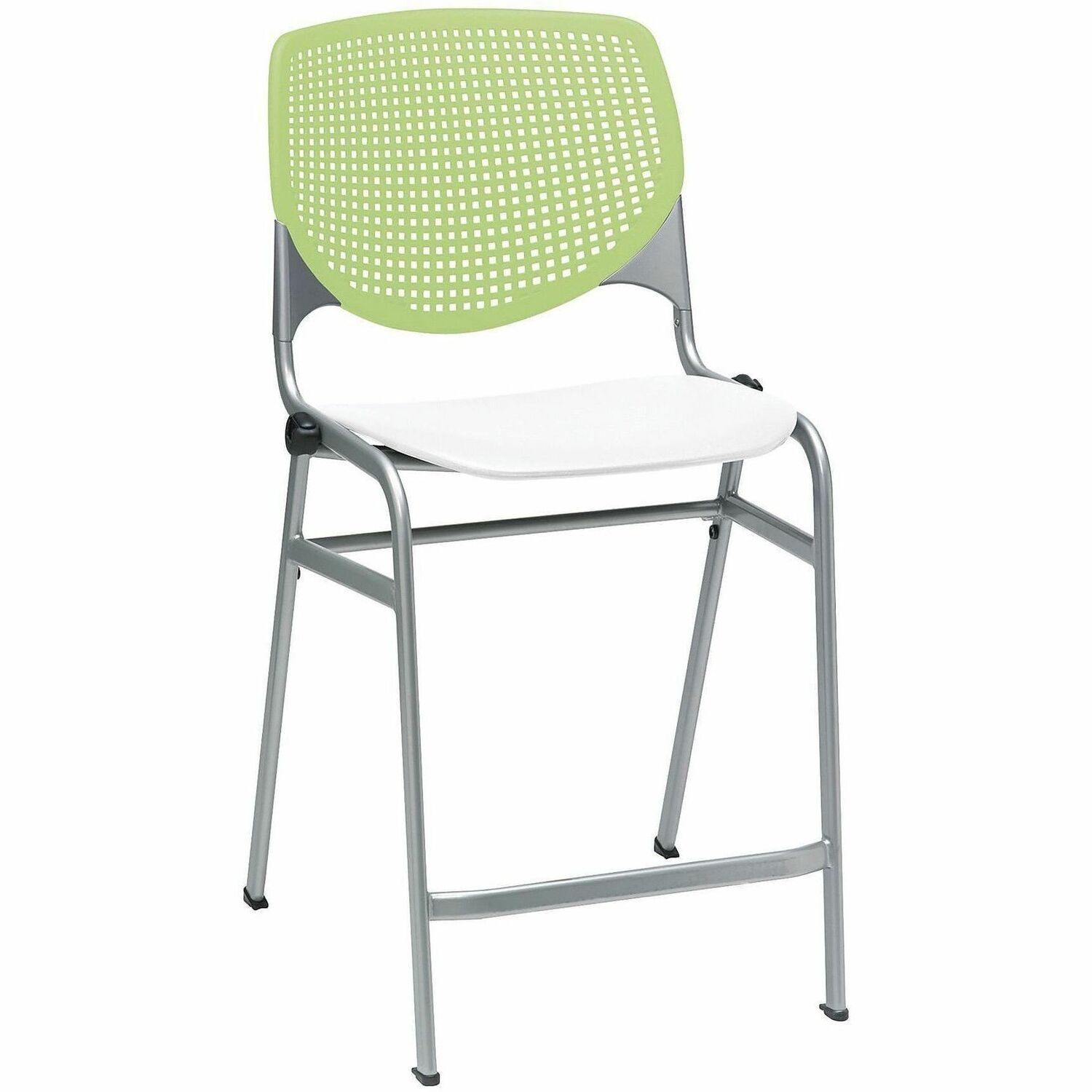 Stool, Counter, Light Green, White