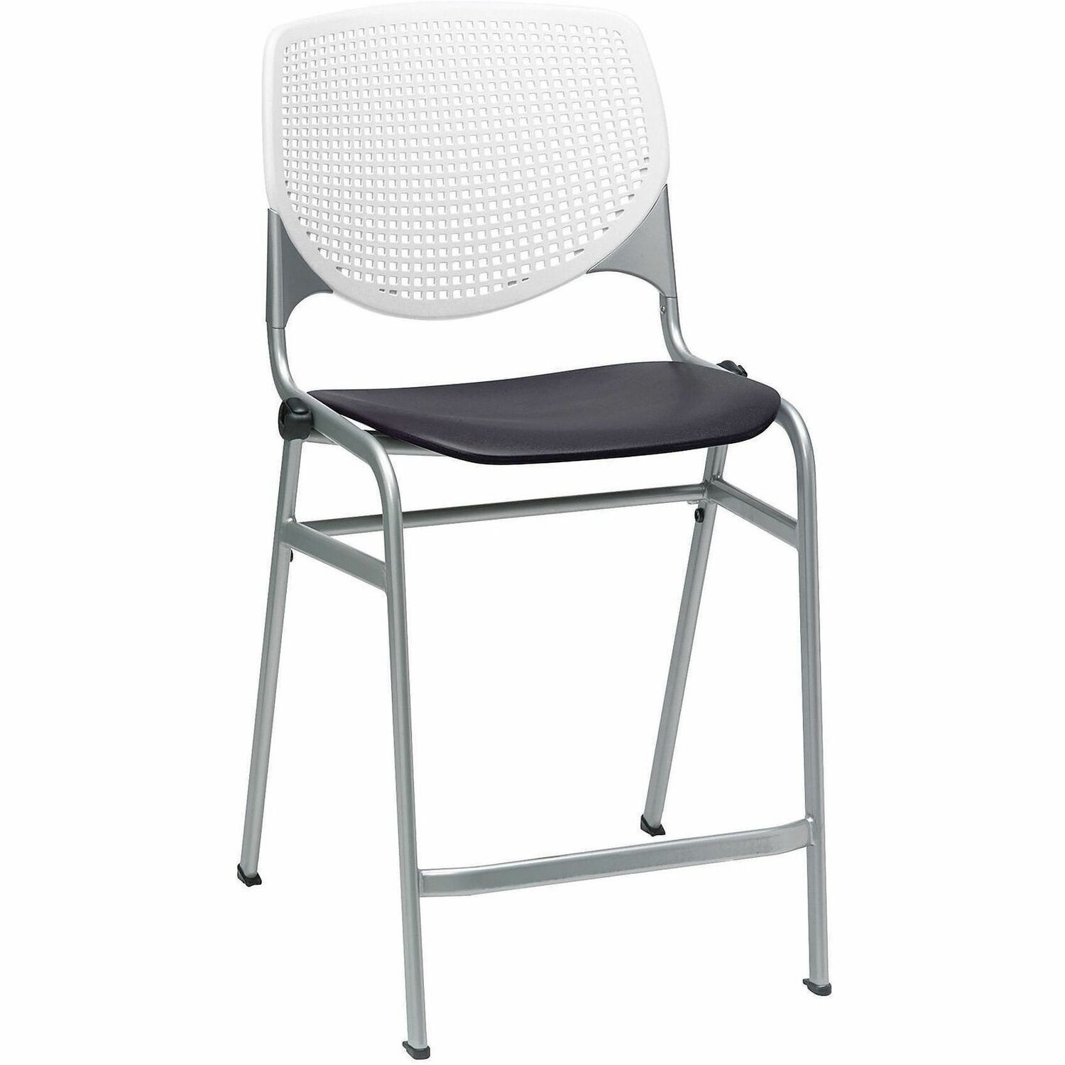 Stool, Counter, White, Black
