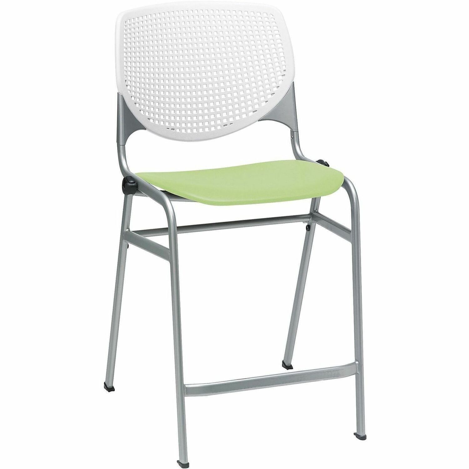 Stool, Counter, White, Light Green