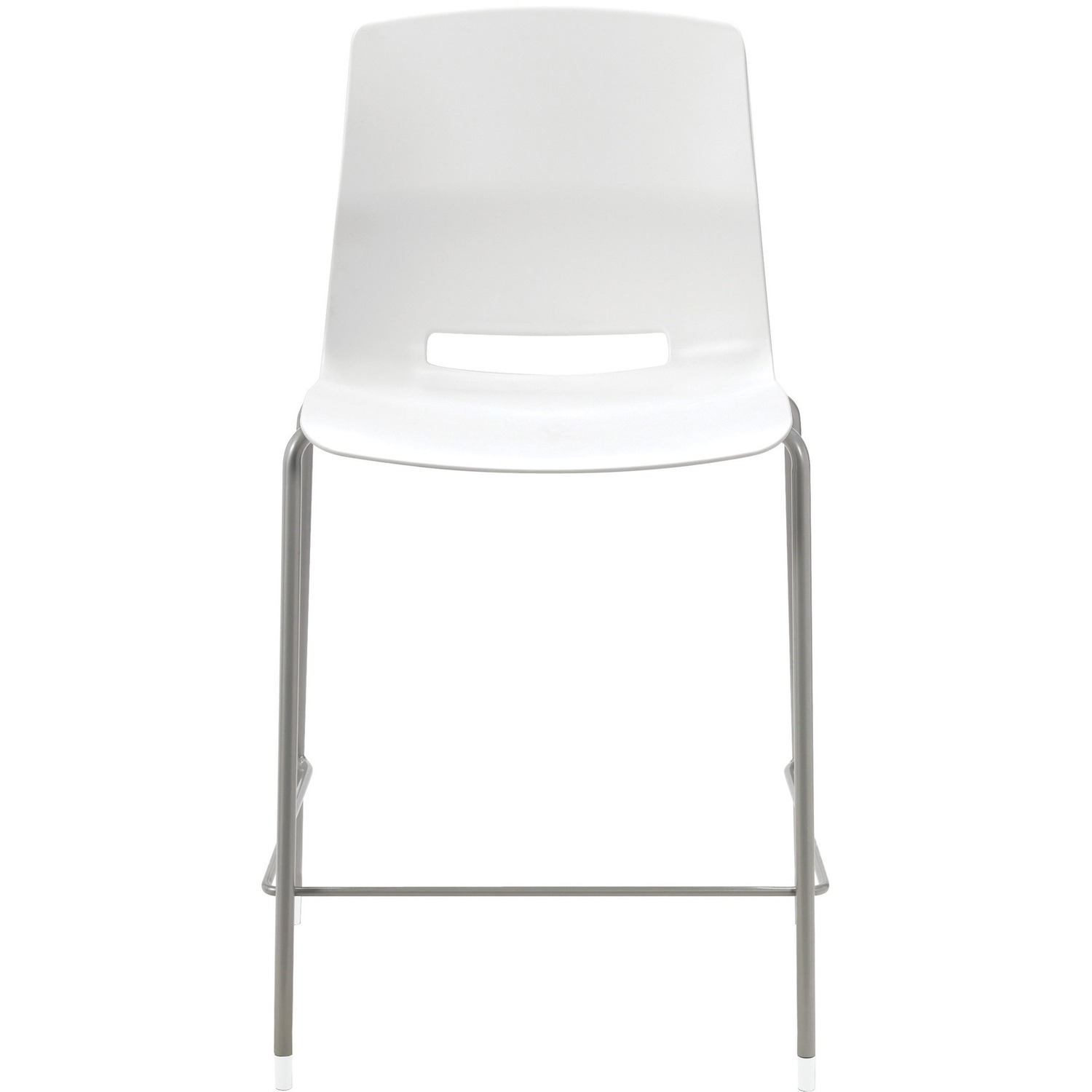 Stool, 25", Poly, White