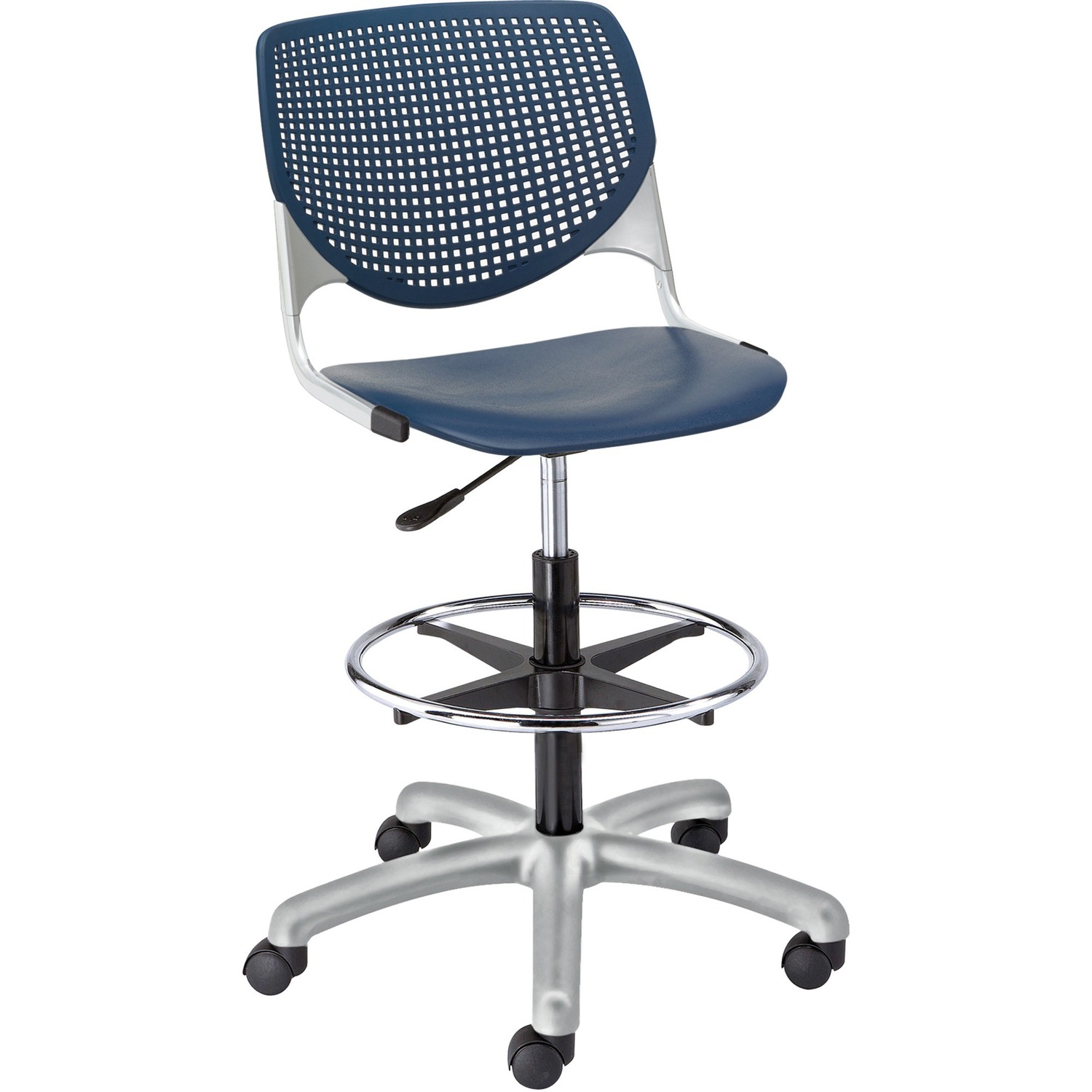 Poly Adj Stool Perf Back