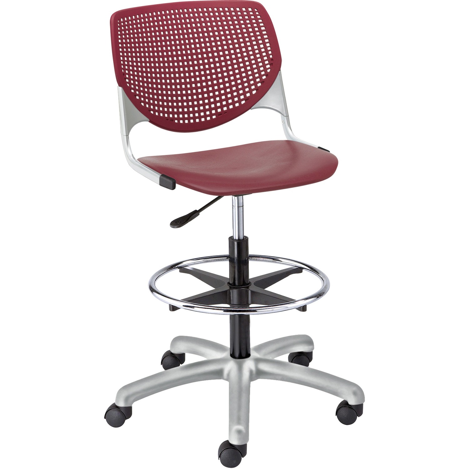 Poly Adjustable Stool Perforated Back