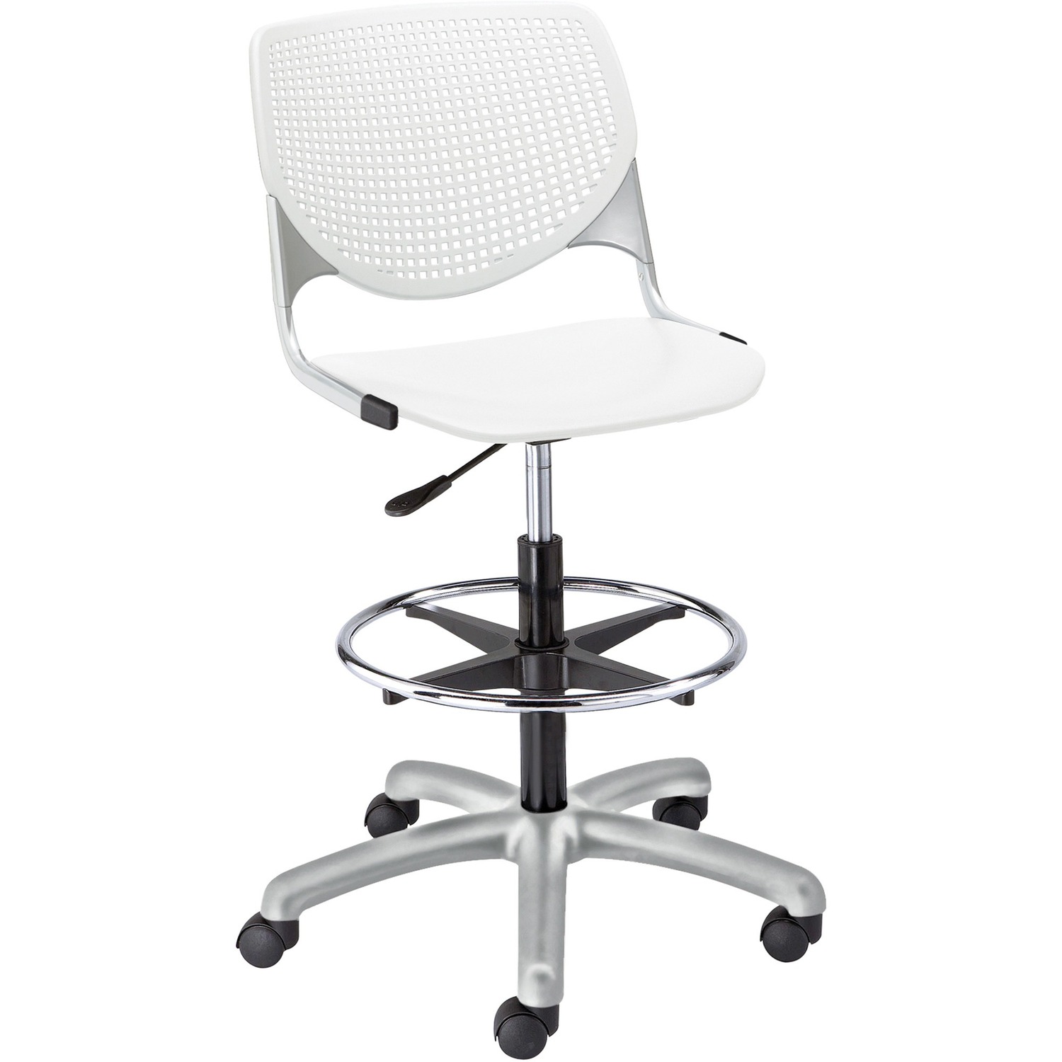 Poly Adjustable Stool Perforated Back