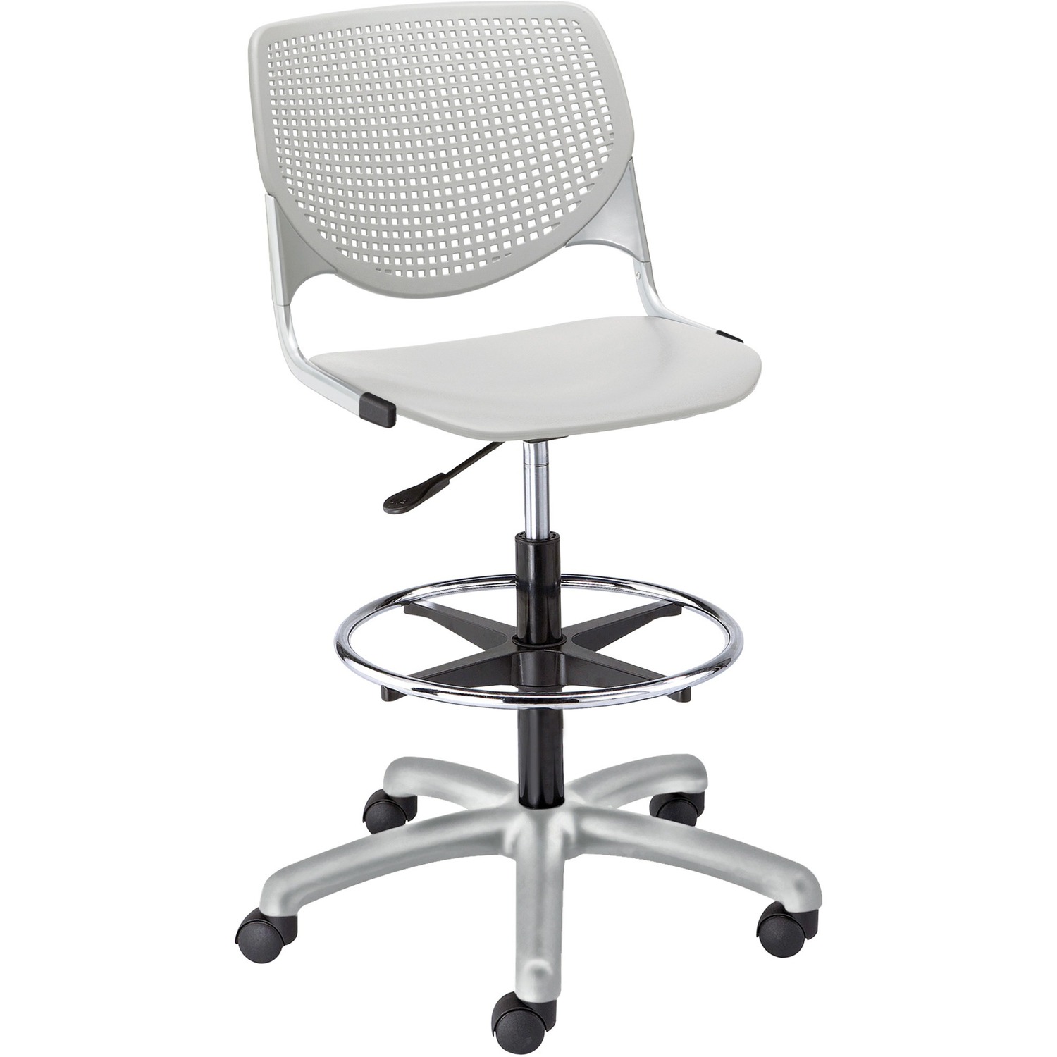 Poly Adj Stool Perf Back
