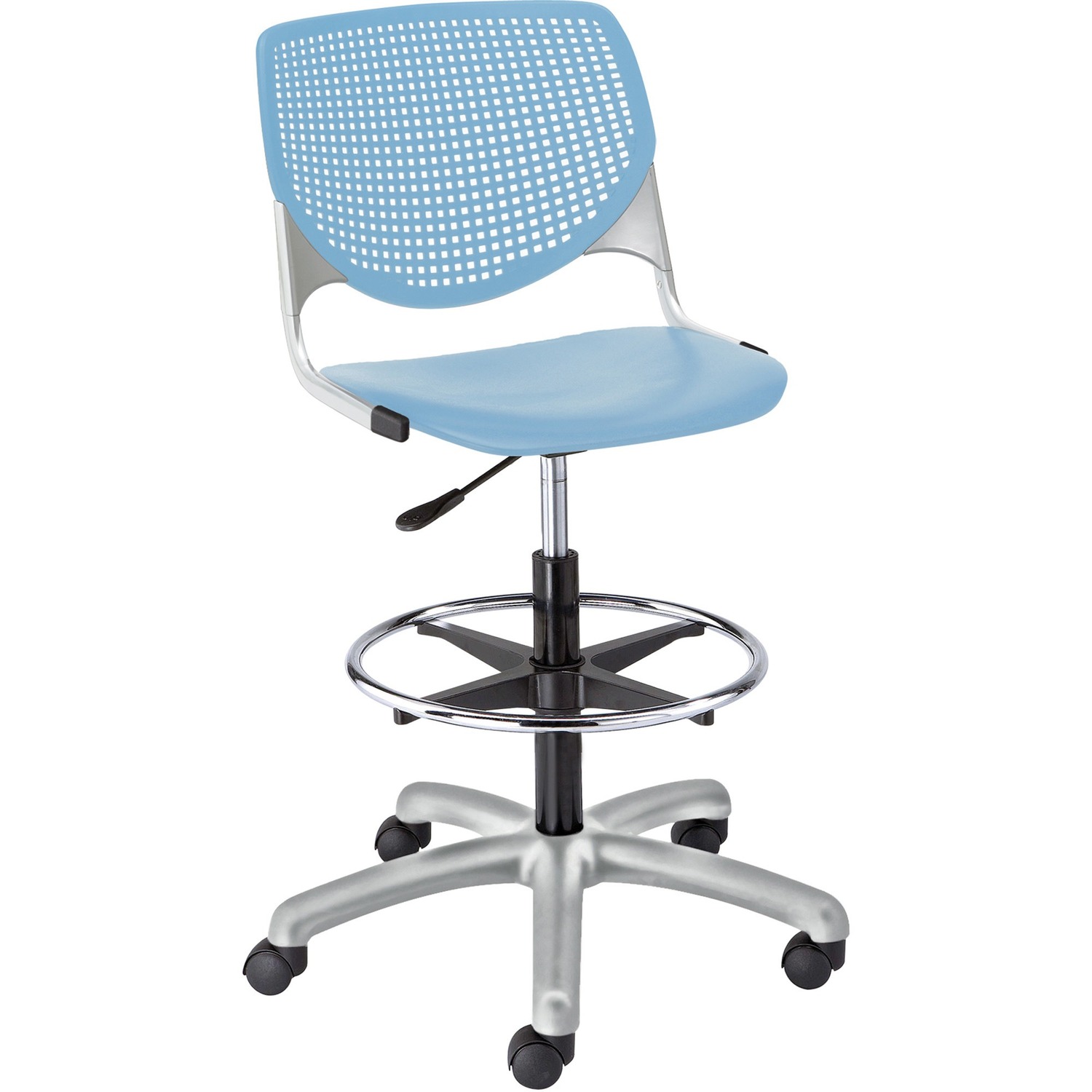Poly Adjustable Stool Perforated Back