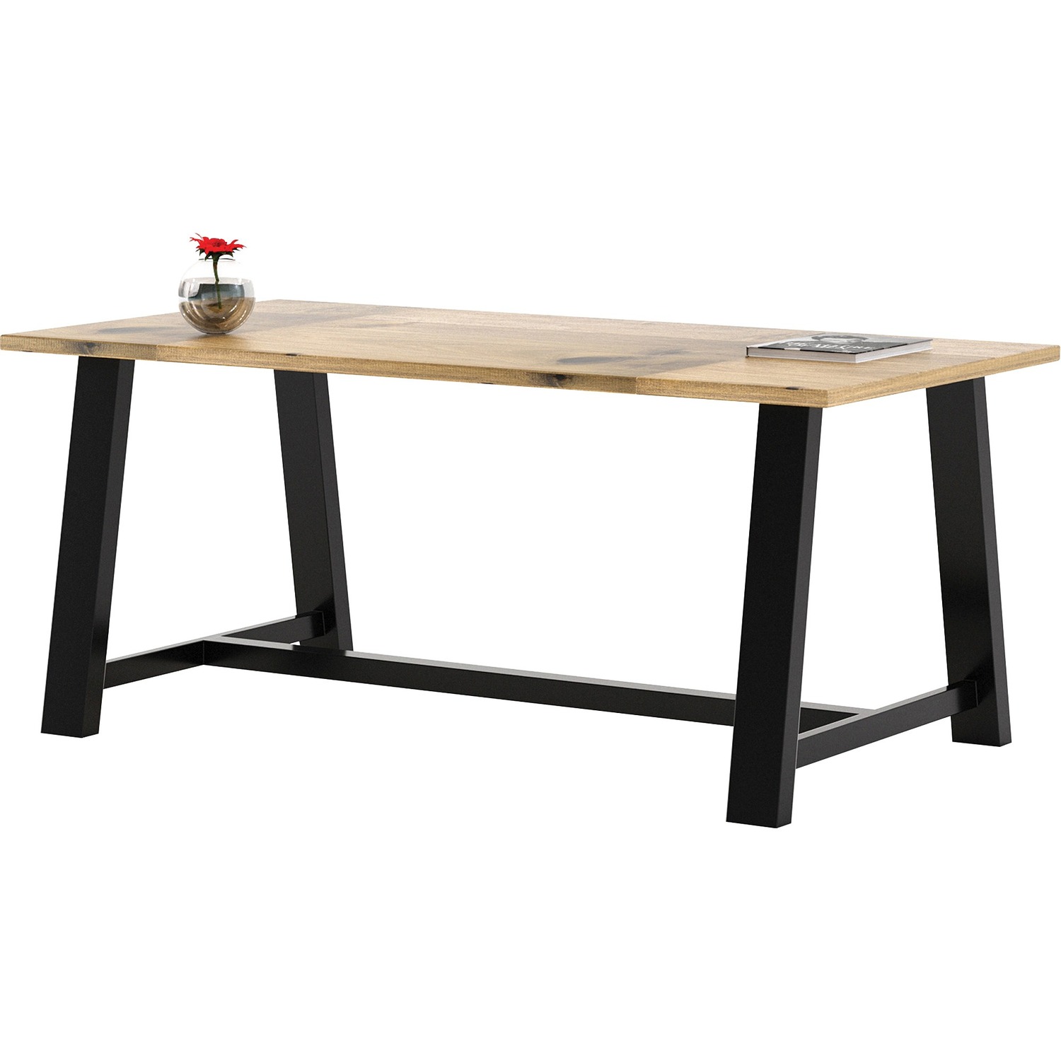 Table, W/Wdtop, 36x72, Natural