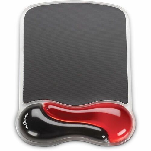 Wristrest, Mouse Pad, Gel, Red/Black