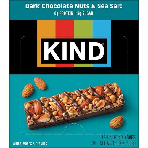 Bars, Dark Chocolate, Seasalt 12/BX