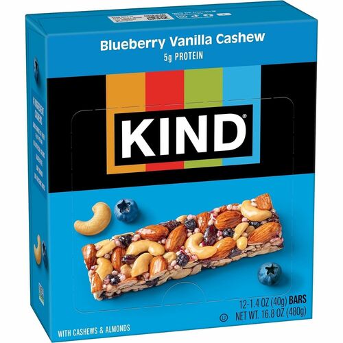 Bar, Blueberry Vanilla & Cashew 12/BX