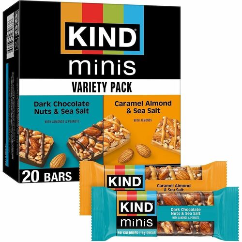 Bar, Core, Mini, Dark Chocolate/Caramel 20/PK