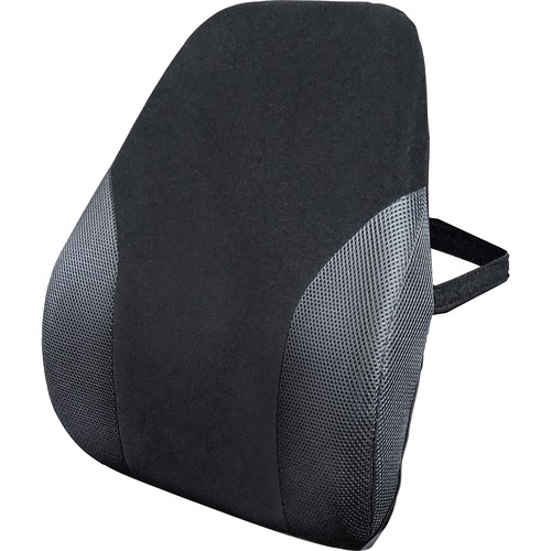 Backrest, Memory Foam, 2-3/4" Wx 18" Lx 20" H, Black/Gray